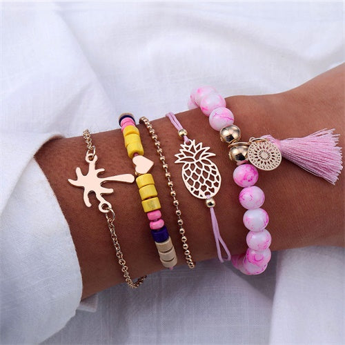 IPARAM Bohemian Shell Map Turtle Bracelet Set 2019 Retro Geometric Statement Female Glamour Fashion Jewelry Jewelry Gift