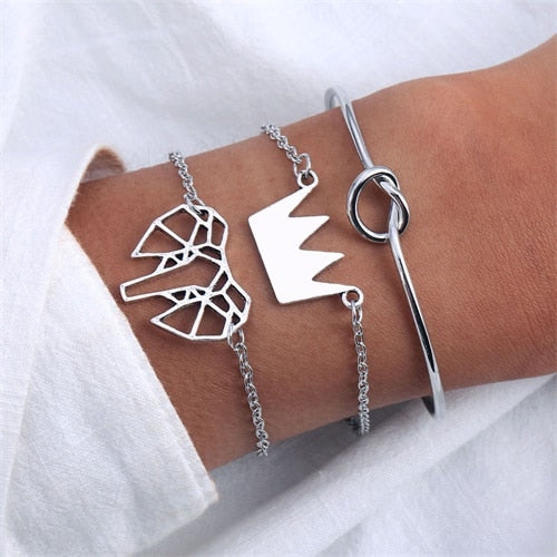 IPARAM Bohemian Shell Map Turtle Bracelet Set 2019 Retro Geometric Statement Female Glamour Fashion Jewelry Jewelry Gift