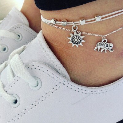 Bohemia Sea Turtle Starfish Charms Beach Anklet Shell For Women Boho Style leg Bracelet anklets for women