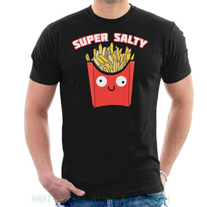 Super Salty French Fries Men's T Shirt Short Sleeves New Fashion T-shirt Men Clothing