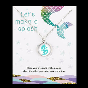 Life is a Beach Jewelry Seahorse Sand Dollar Octopus Starfish Seashells Whale Wave Mermaids Sea Turtles Necklaces for Women