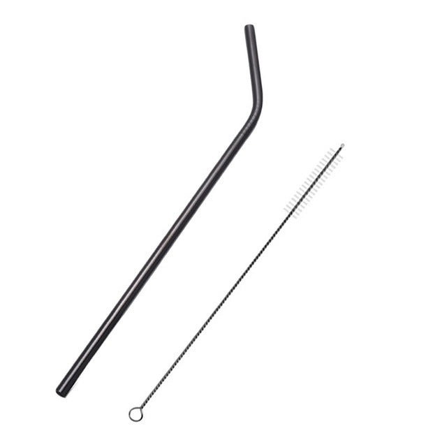 2/4/8Pcs Reusable Drinking Straw High Quality 304 Stainless Steel Metal Straw with Cleaner Brush For Mugs 20/30oz